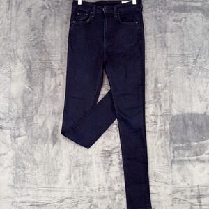 Rag & Bone Justine Skinny Jeans Womens 28 Blue Coal Dark Wash Denim USA
